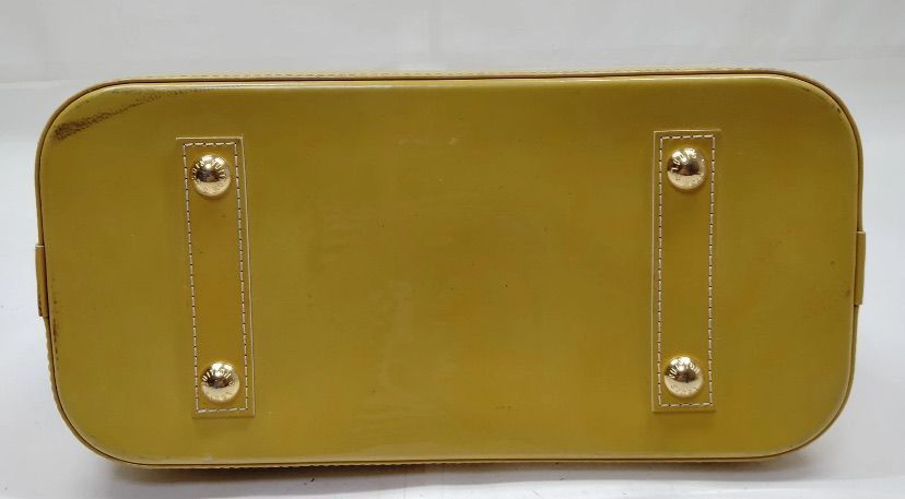 Louis Vuitton LV Hand Bag Alma PM Yellow Vernis