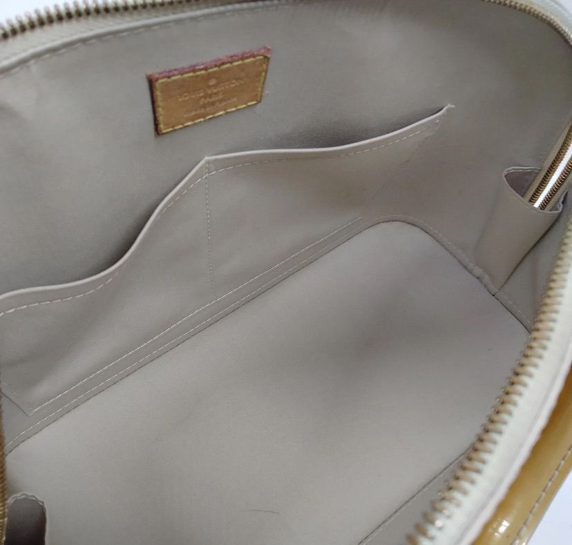 Louis Vuitton LV Hand Bag Alma PM Yellow Vernis