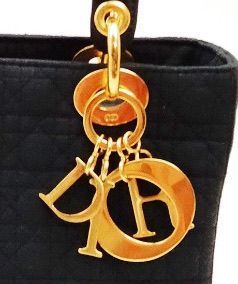 Christian Dior Hand Bag Black Nylon