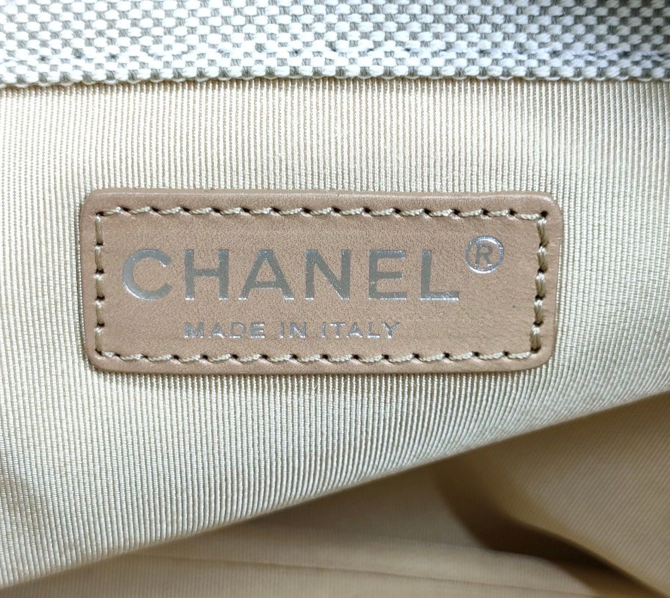 Chanel Tote Bag  Beige Canvas