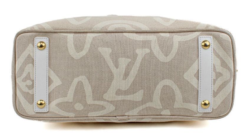 Louis Vuitton Monogram Tahitienne Cabas PM Beige Canvas Tote Bag