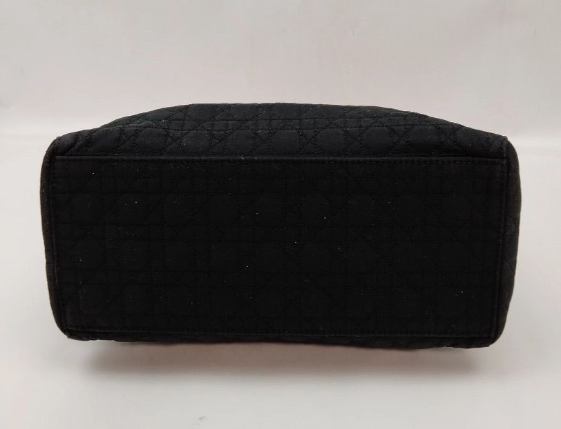 Christian Dior Hand Bag Black Nylon