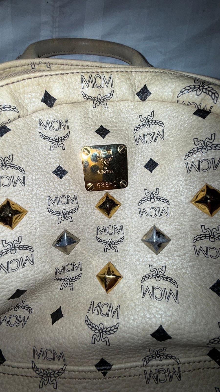 MCM Light Brown Backpack BACK TO SCHOOL.