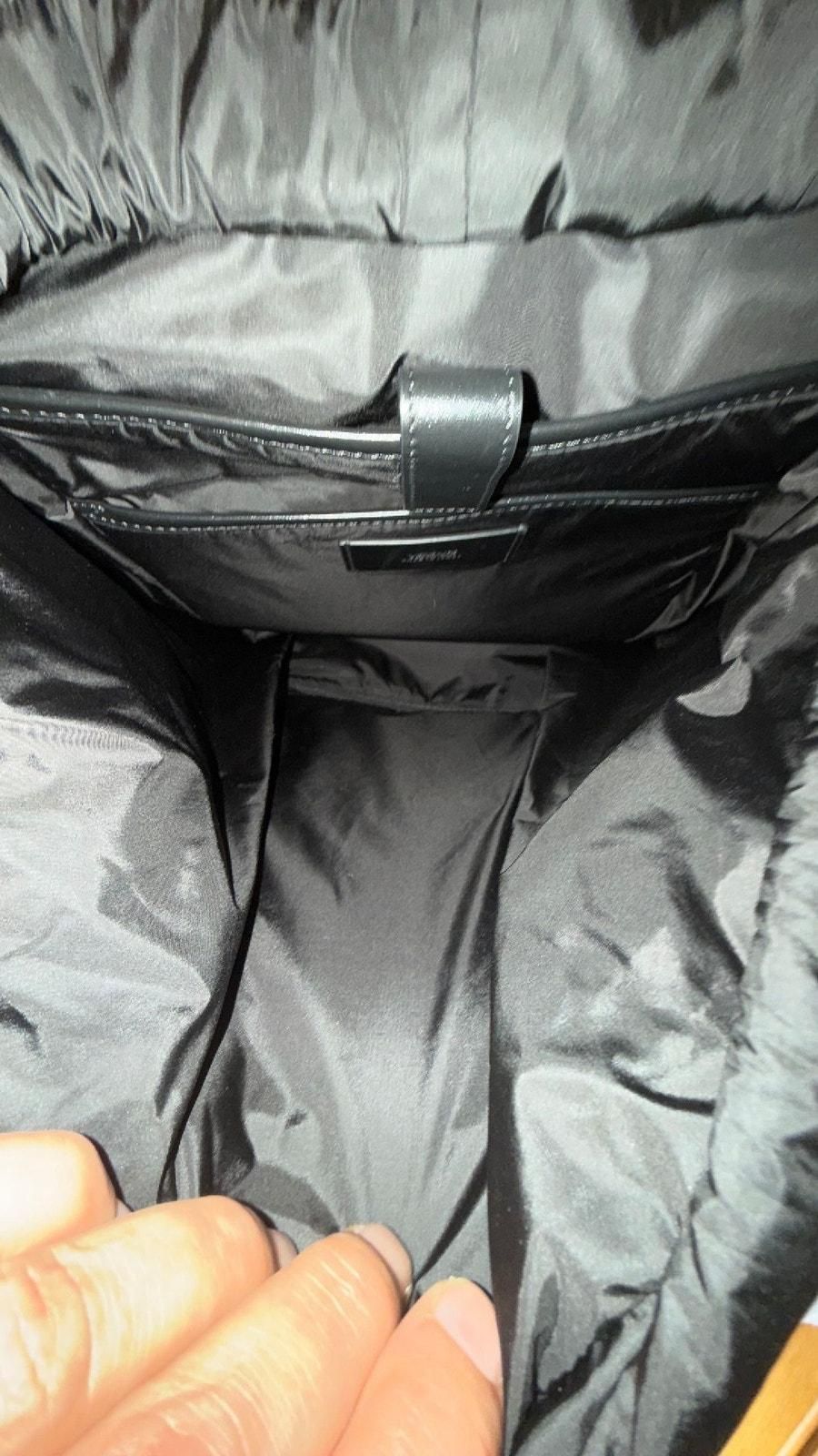 VERSACE Logo Print Backpack Black & White